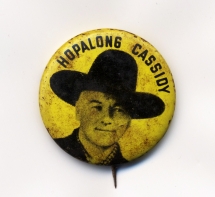 Hopalong Cassidy Pin, 1940