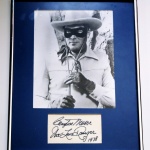 Lone Ranger Signed Photo Clayton Moore, 1978